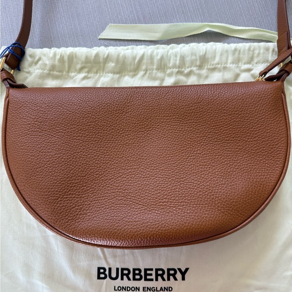 Burberry Tan Leather Shoulder Bag - Picture 7 of 9